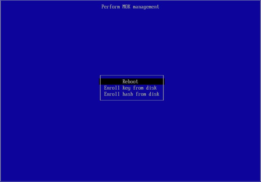 Disable UEFI secure boot